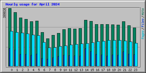 Hourly usage for April 2024