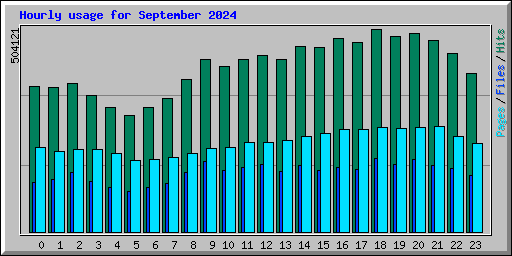 Hourly usage for September 2024