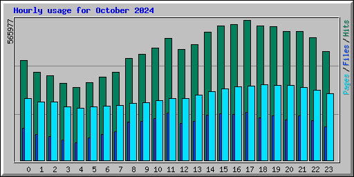 Hourly usage for October 2024