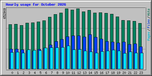 Hourly usage for October 2026